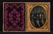 [Six Union Civil War Soldiers in Studio], Unknown, Tintype