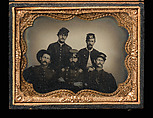 [Five Union Civil War Soldiers in Studio], Unknown, Tintype