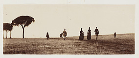 [Fox Hunting in the Roman Countryside], Giuseppe Primoli (Italian, 1851–1927), Gelatin silver print
