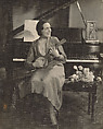 [Woman Playing Banjolele], James Van Der Zee  American, Gelatin silver print