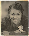 [Woman with Arms Folded, Rose in Lapel], James Van Der Zee  American, Gelatin silver print