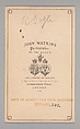 [Richard Doyle], John and Charles Watkins (British, active 1867–71), Albumen silver print