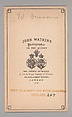 [Edward Duncan], John and Charles Watkins (British, active 1867–71), Albumen silver print