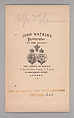 [Alfred Elmore], John and Charles Watkins (British, active 1867–71), Albumen silver print