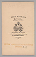 [William Powell Frith], John and Charles Watkins (British, active 1867–71), Albumen silver print