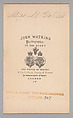 [Margaret Gillies], John and Charles Watkins (British, active 1867–71), Albumen silver print