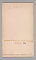 [E. Johnson], George Gardner Rockwood (American, 1832–1911), Albumen silver print