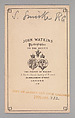 [Sydney Smirke], John and Charles Watkins (British, active 1867–71), Albumen silver print