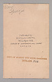 [Rev. Spirson?], Richard Smith (British, active 1860s), Albumen silver print