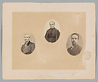 [Three Portraits], François Aubert  French, Albumen silver print from glass negative