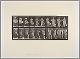 [Woman with a Fan], Eadweard Muybridge  British and American, Collotype