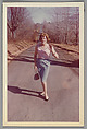 [Susanna standing in the road, Hunter, NY], Andrea Susan (American, New York 1939–2015 Scarsdale, New York), Chromogenic print