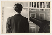 Edward James in front of "On the Threshold of Liberty", René Magritte  Belgian, Gelatin silver print