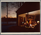 [Family In Their Living Room Watching Clint Eastwood on TV], Neil Selkirk  American, born England, Chromogenic print