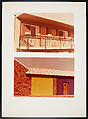 Motel in Minneapolis / Neo-Colonial Style Warehouse, Westfield, N.J., Dan Graham  American, Chromogenic print