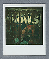[Detail of Torn Circus Poster], Walker Evans (American, St. Louis, Missouri 1903–1975 New Haven, Connecticut), Instant internal dye diffusion transfer print (Polaroid SX-70)