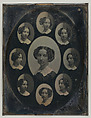 [Unidentified Woman in Nine Oval Views], Southworth and Hawes  American, Daguerreotype