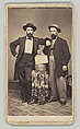 [Two Wine Merchants with Cask], Moore Brothers  American, Albumen silver print