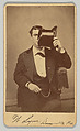 [Man with Top Hat Obscuring Face], McMahon & Irland  American, Albumen silver print