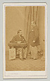 [Double Portrait of Man Seated and Standing at a Desk], Charles DeForest Fredricks  American, Albumen silver print