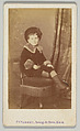 [Unidentified Child], Georges Penabert  French, Albumen silver print