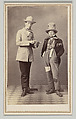 [Two Men Wearing Hats], Unknown, Albumen silver print