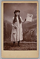 [Portrait of Woman with "Lands News" Newspaper], Unknown, Gelatin silver print