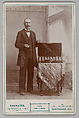 [Optometrist and his Wares], G. W. Tromater  American, Gelatin silver print