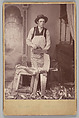 [Carpenter with Picture Frame], Andrew Larsson Walline  American, Gelatin silver print