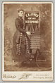 [Merchants' Carnival Portrait: E.A. Jones Arm Lock Bed Springs, Sturgis, Michigan], Frank Rufus Barrows  American, Albumen silver print