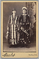 [Merchants' Carnival Portrait: Talbot and W.L. Paul, Brooklyn, Iowa], Dunlap  American, Albumen silver print