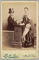 [Merchants' Carnival Portrait: Shirk & Miller, Peru, Indiana], Lentz Bros  American, Albumen silver print