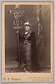 [Merchants' Carnival Portrait: F. M. Town Druggist, San Bernardino, California], A. H. Rogers  American, Albumen silver print