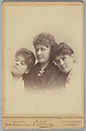 [Three Women], Ahlborn  American, Albumen silver print