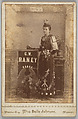 [Merchants' Carnival Portrait: G. W. Raney Drugs, Monroe City, Missouri], Miss Belle Johnson  American, Albumen silver print