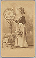 [Merchants' Carnival Portrait: Mrs. Abercromby Millinery, Skaneateles, New York], William E. Hummel  American, Albumen silver print