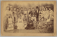 [Merchants' Carnival Group Portrait, Bath, New York], John Coumbe  American, Albumen silver print
