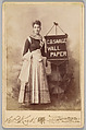 [Merchants' Carnival Portrait: C. B. Savage Wall Paper, Mason City, Iowa], Horace P. Kirk  American, Albumen silver print