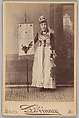 [Merchants' Carnival Portrait: Mrs. S.D. Bushnell Ladies Furnishing Goods, Moberly, Missouri], Devinney  American, Albumen silver print