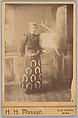 [Merchants' Carnival Portrait: Blacksmith, Elk River, Minnesota], Hiram H. Mansur  American, Gelatin silver print