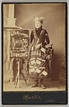[Merchants' Carnival Portrait: L.D. Alward Standard Sewing Machine, Clarence, Iowa], William P. Hurd  American, Albumen silver print