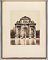 Fontaine du Palmier, Edouard Baldus French, born Prussia, Albumen silver print