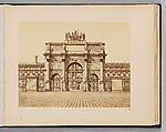 Arc de Triomphe du Carrousel, Edouard Baldus  French, born Prussia, Albumen silver print from glass negative
