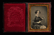 [Woman with Feather], Perkins Gallery  American, daguerreotype