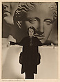 [Fashion Photograph: Standing Model with Greek Busts], George Hoyningen-Huene  American, born Russia, Gelatin silver print