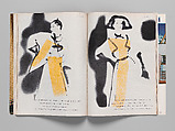 "The Yellow Smock Coat" and "Yellow Linen Etched in Black" in Harper's Bazaar, Lillian Bassman, Photomechanical reproduction