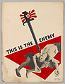 ["This Is the Enemy" Poster Maquette], Lillian Bassman, Collage of gelatin silver prints with applied media