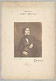 Portrait of Delacroix, Victor Laisné French, Salted paper print