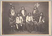 [Mdewakanton and Wahpekuteto (Lower Sioux) Delegation of Chiefs], Charles DeForest Fredricks  American, Salted paper print