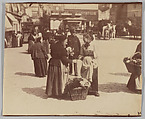 Marchande de fleurs, Saint-Médard (Flower Seller, Saint-Médard), Eugène Atget French, Albumen silver print from glass negative